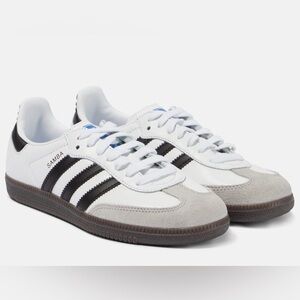 Like New Adidas Samba White Black Gray Men's 7.5 or women’s 8.5 Sneakers